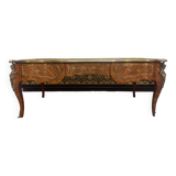 Louis XV style flat desk in marquetry