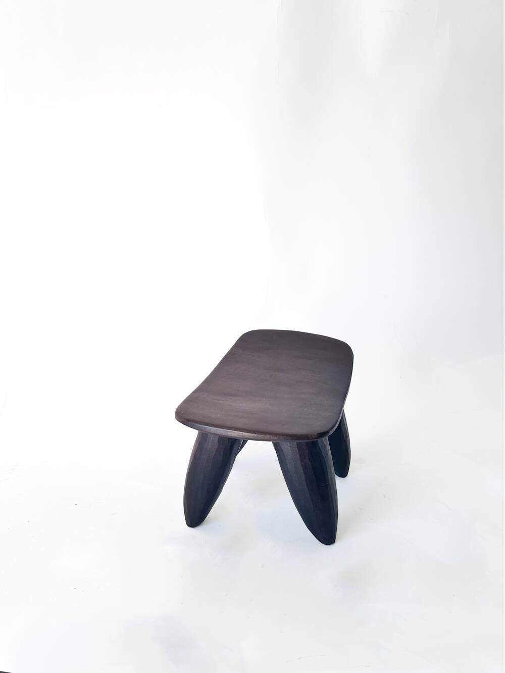 Senoufo XS N1 "headrest" stool in hand-carved wood