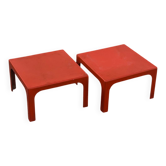 Paire de tables basses en fibre de verre Space Age