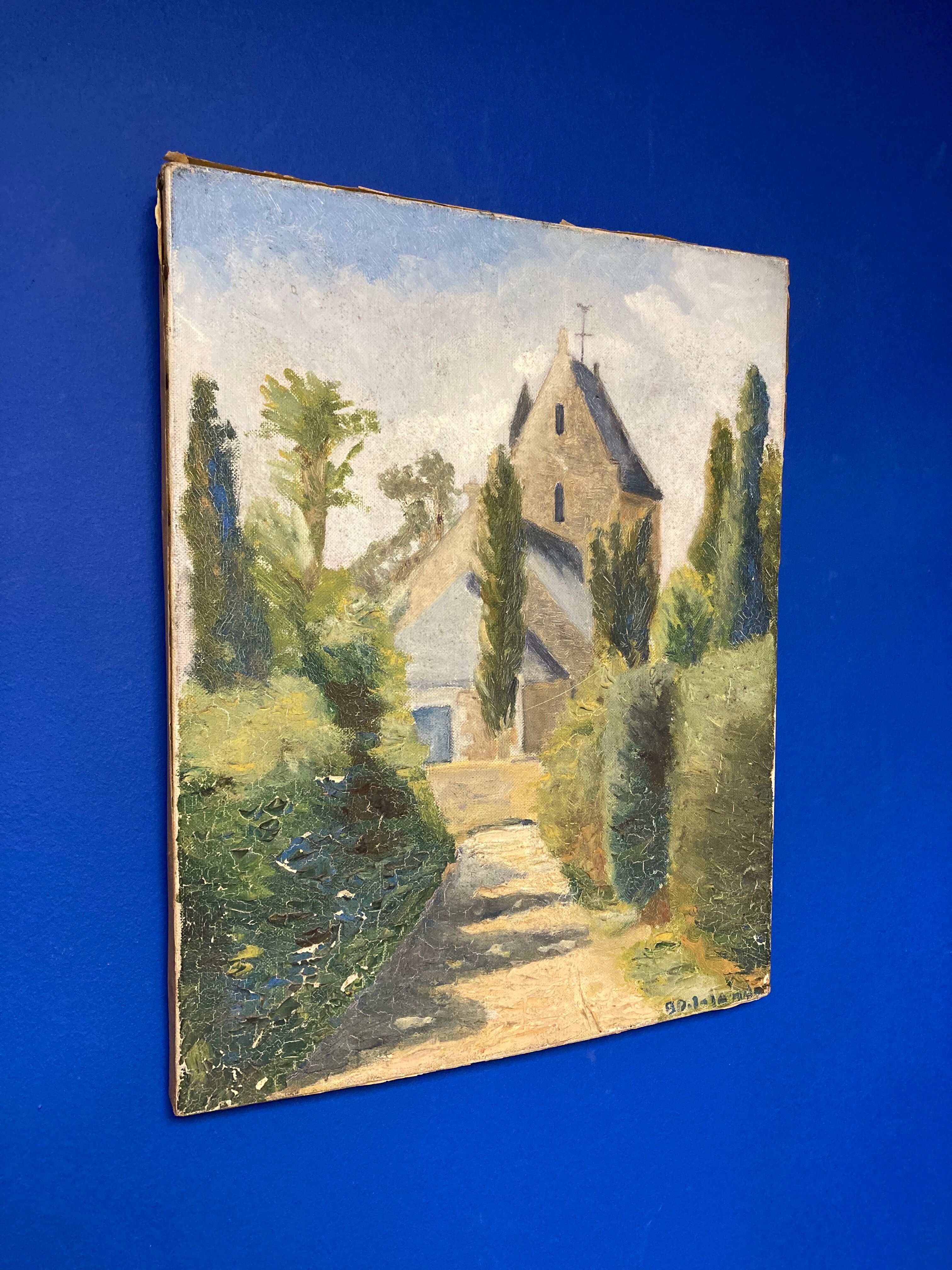 Huile sur toile vintage