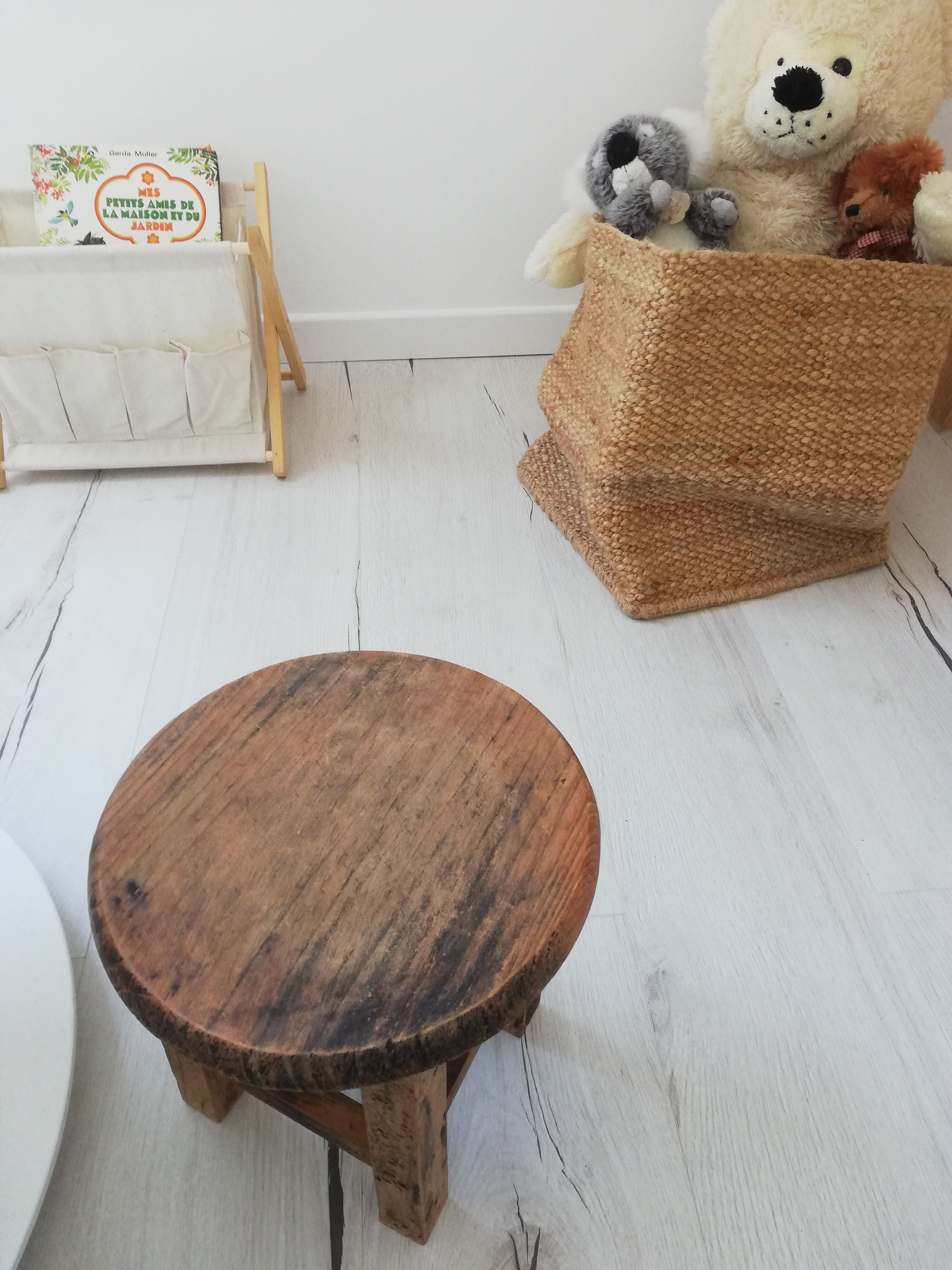 Vintage farm stool