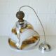 Vintage Murano Style Pendant Light | Hand Blown Opaline Glass | Mazzega Style | Mid Century Modern | Restored Yugoslav Chandelier