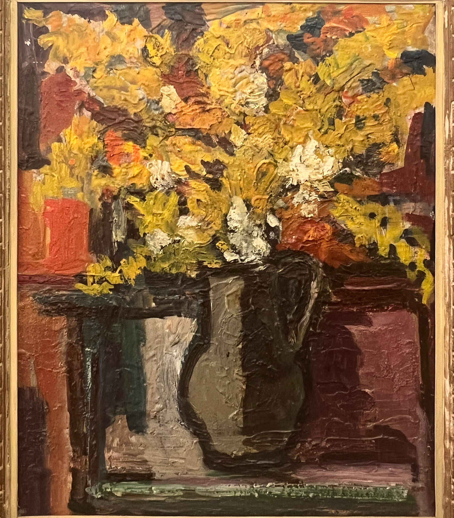 Oil on cardboard - french school
