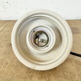 Vintage white porcelain pendant light, 1970s