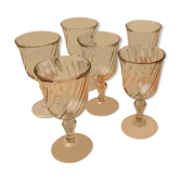 8 pink glasses