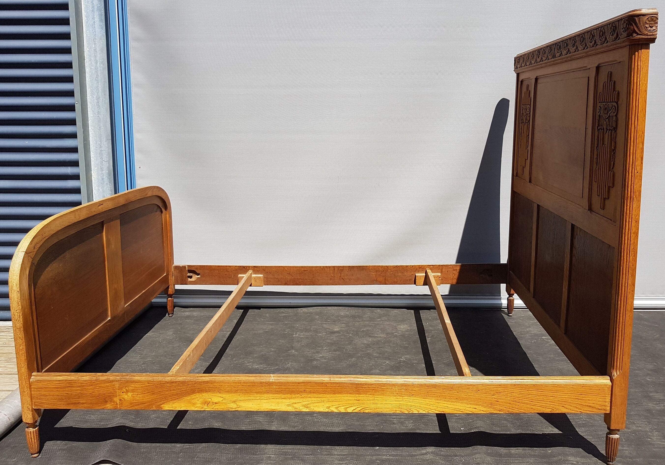 Bed 140cm Art Deco oak