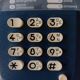 Old Blue Phone Vintage S63 Socotel with Ptt Keyboard