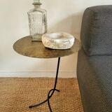 60s gold side table