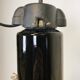 Industrial bauhaus black enamel pendant lamp, 1930s