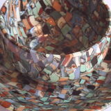 Neriage mosaic tea set by Jean Gerbino, Vallauris.