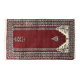 Vintage Hand-Woven Oriental Pakistani Mihrab Prayer Rug, 1960s