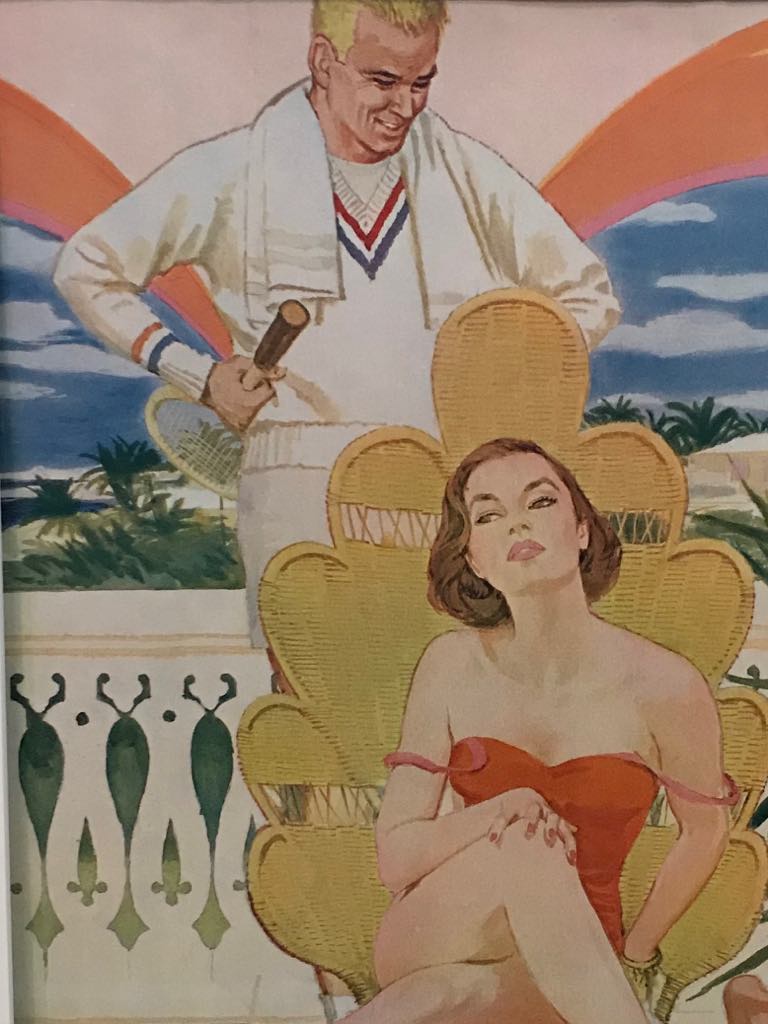 Vintage press illustration  from 1956