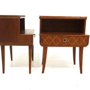 Set of 2 mahogany bedside tables, AB Martin G. Andersson, Sweden, 1940.