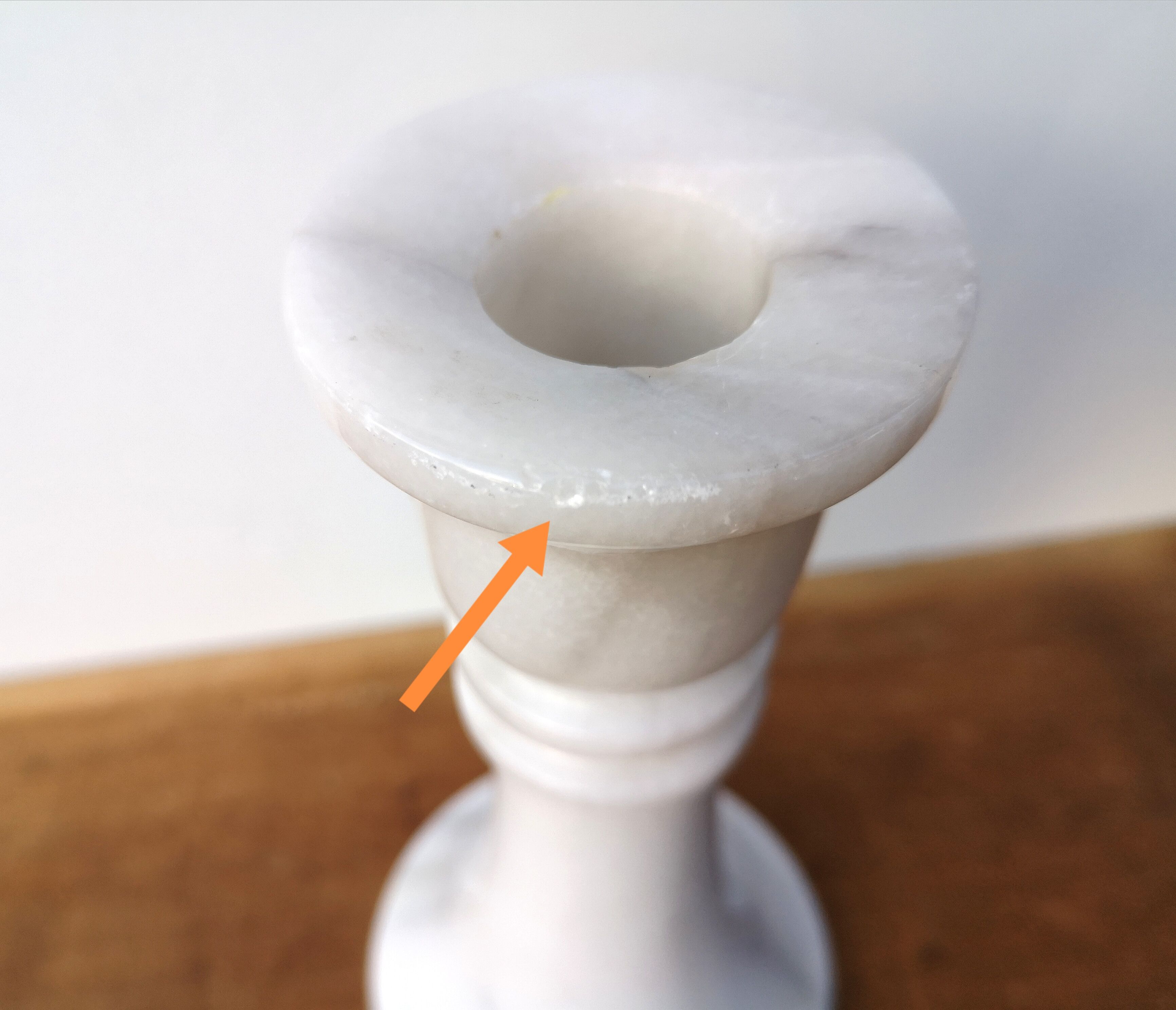 Vintage marble candle holder