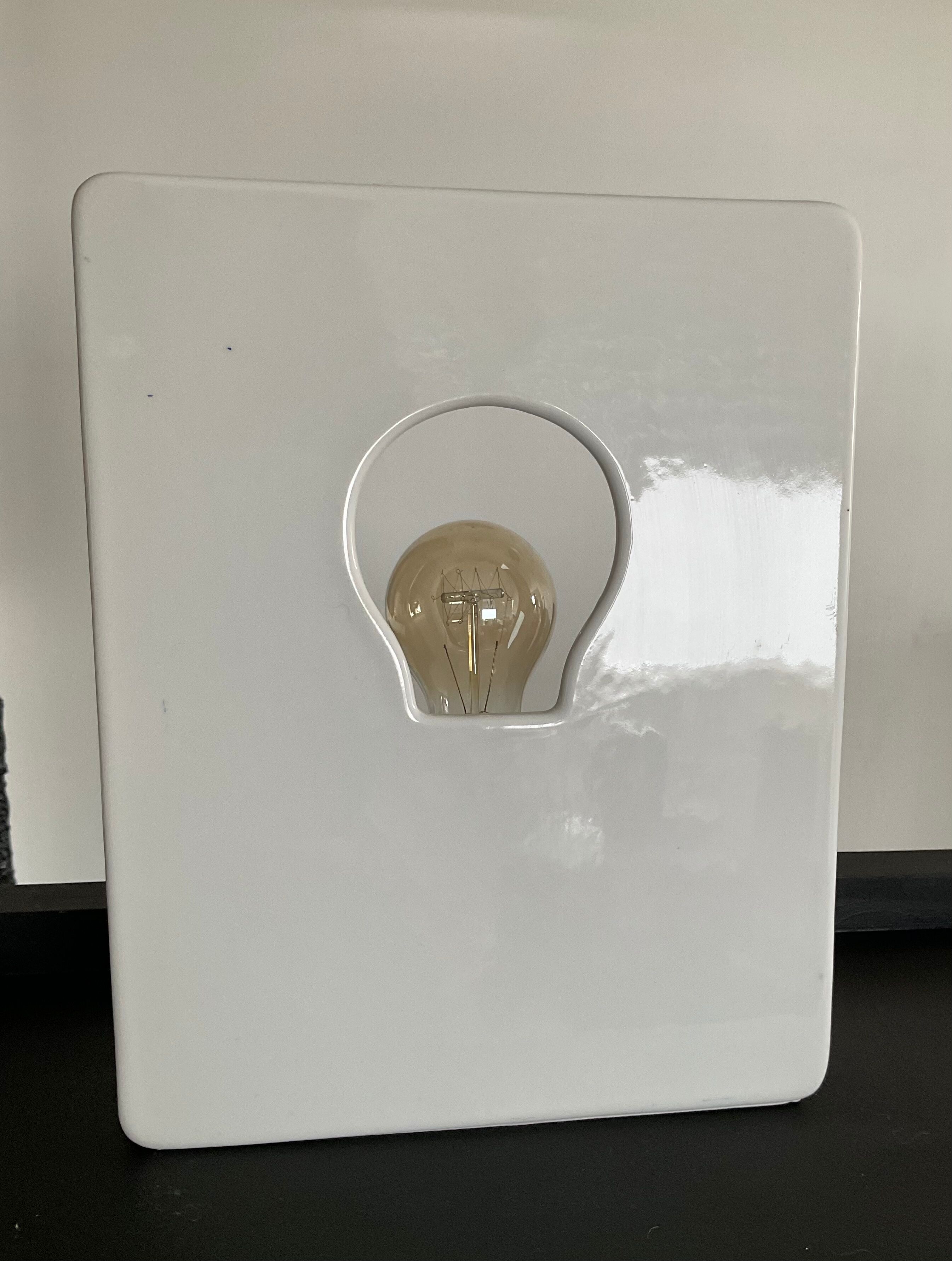 Vintage lamp from the 80s ceramic