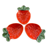 Set of 3 strawberry slushie bowls