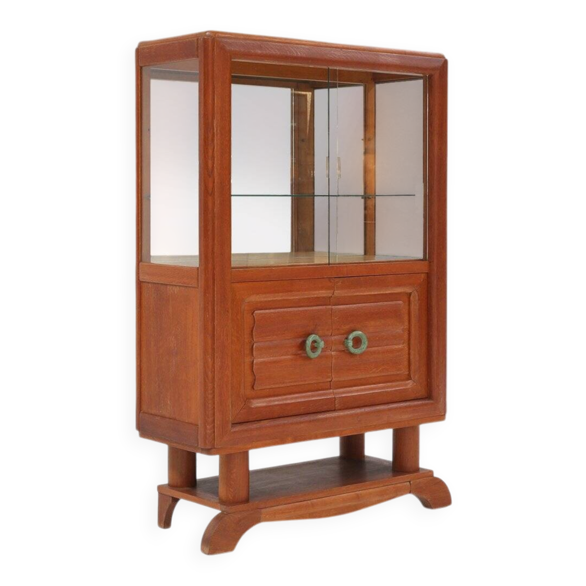 Art Deco Vitrine Cabinet Attributed to Gaston Poisson, France 1940s