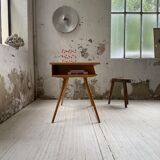 Vintage oak compass desk