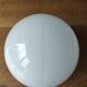 Globe de lampe en opaline moulé diamètre 16 cm