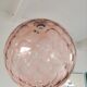 Suspension in bubble glass pink design 70s