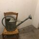 Vintage zinc watering can, copper apple