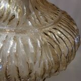 Amber glass pendant, iridescent gold, vintage 1960-70.