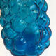 Grande carafe vintage en verre bleu piscine