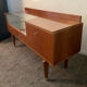 Enfilade Scandinavian tv cabinet of the 60s in teak