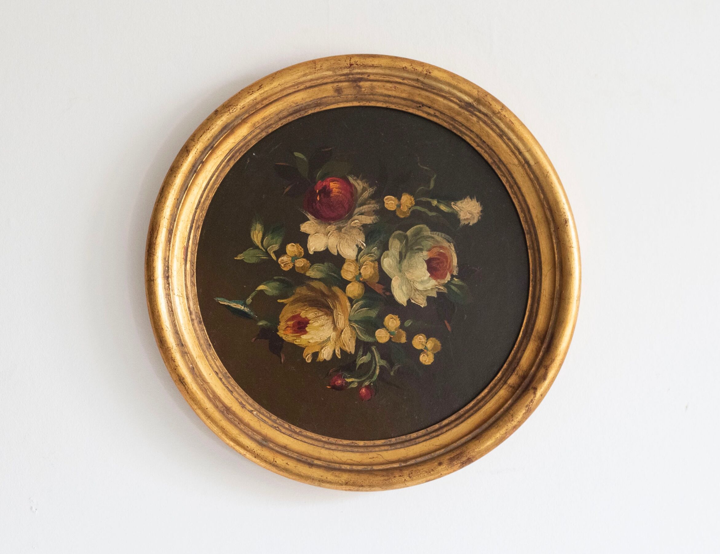Lot de 3 tableaux bouquet de fleurs
