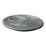polished aluminum pocket emptier, signed and stamped in the mass