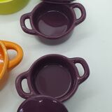 Lot de 5 ramequins avec couvercle façon mini cocotte