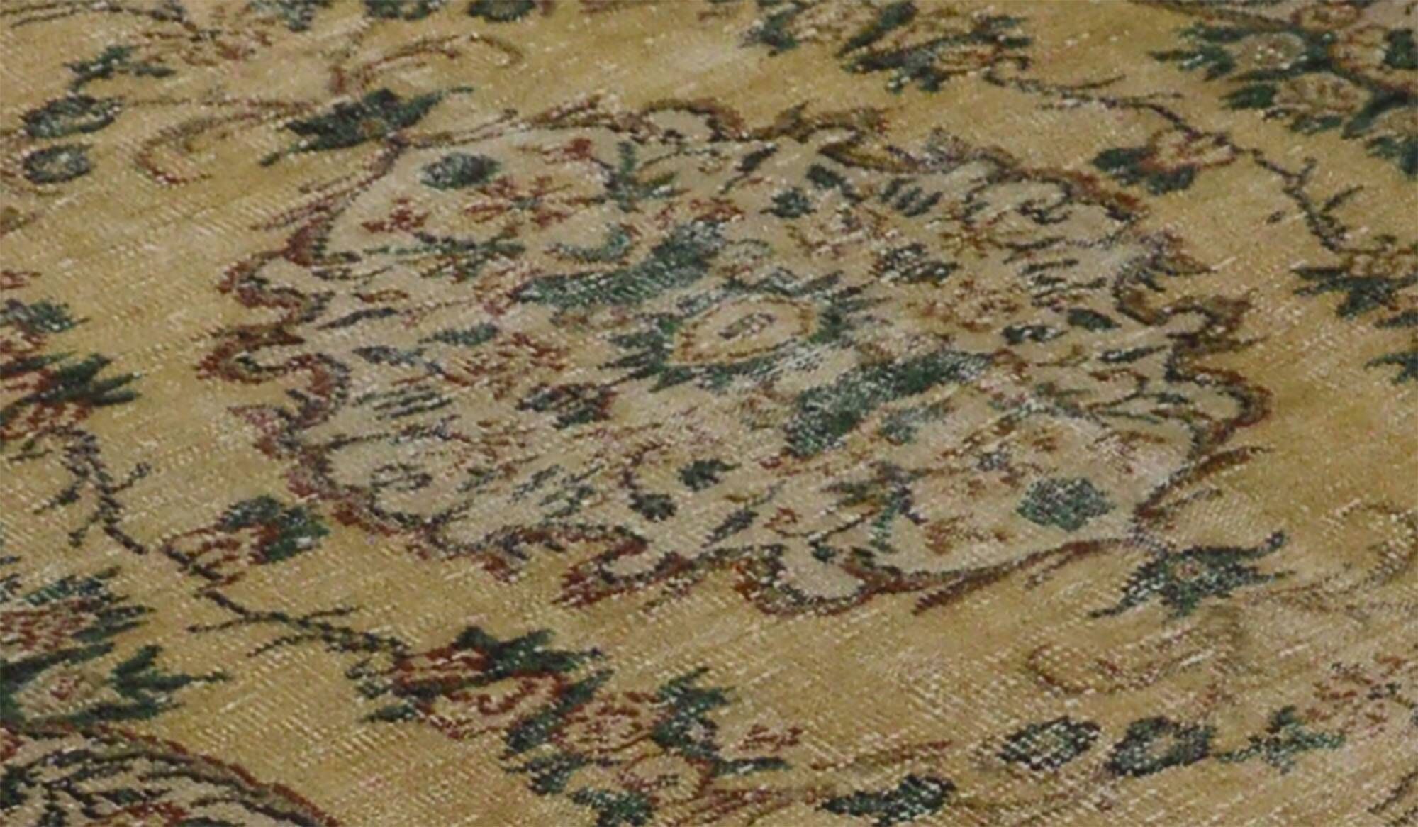 Turkish Anatolian Handmade Vintage Area Rug 262 cm x 160 cm