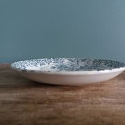 Saint Amand plate by Lebacqz & Bouchart, Colombier decoration, early 20th century