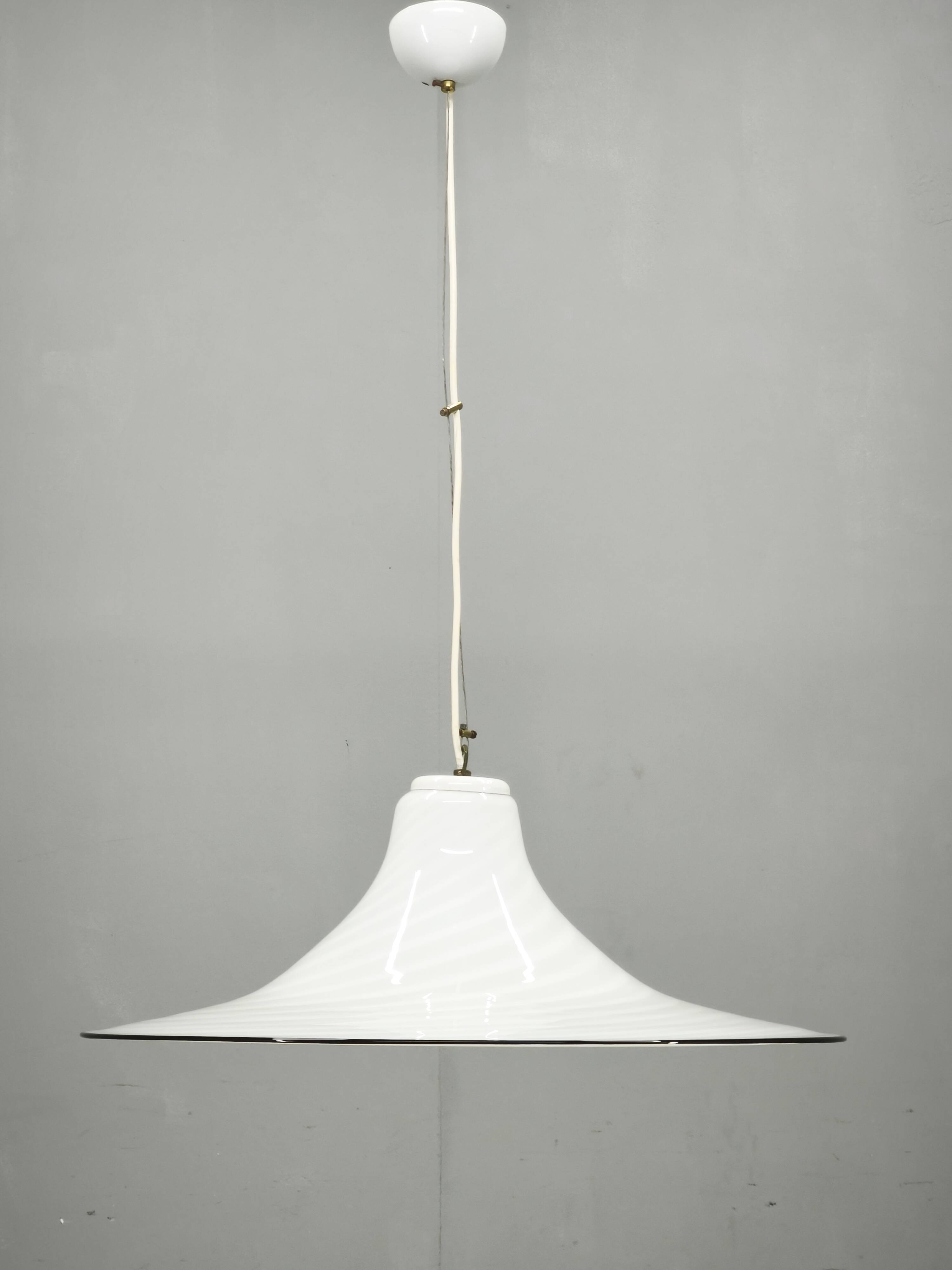 1970s Italian Murano Glass Space Age Pendant Light