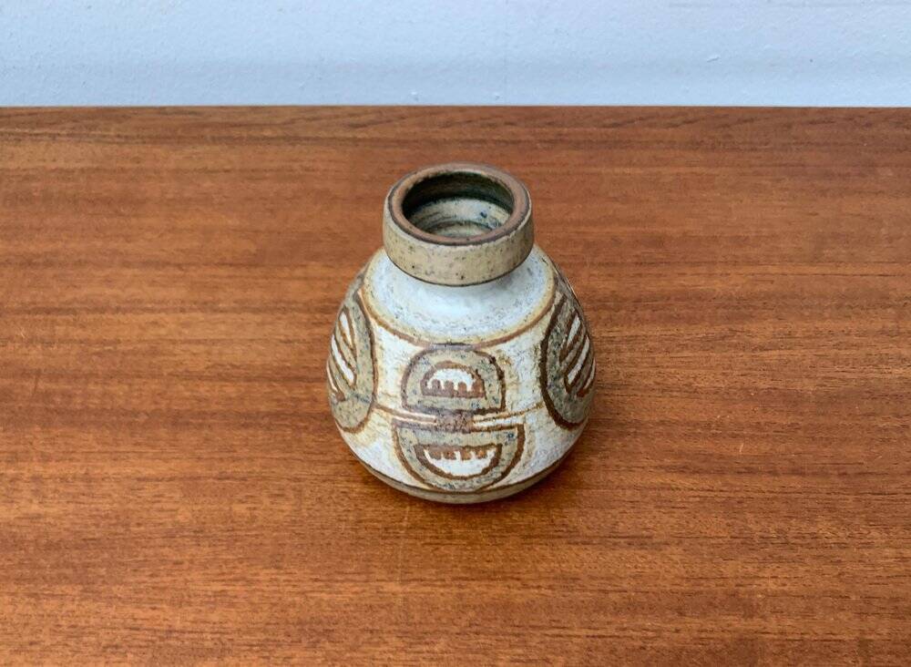 Mid-century Danish ceramic studio vase by Søholm, 1960s.