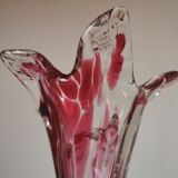 Vase soliflore free-form blown glass