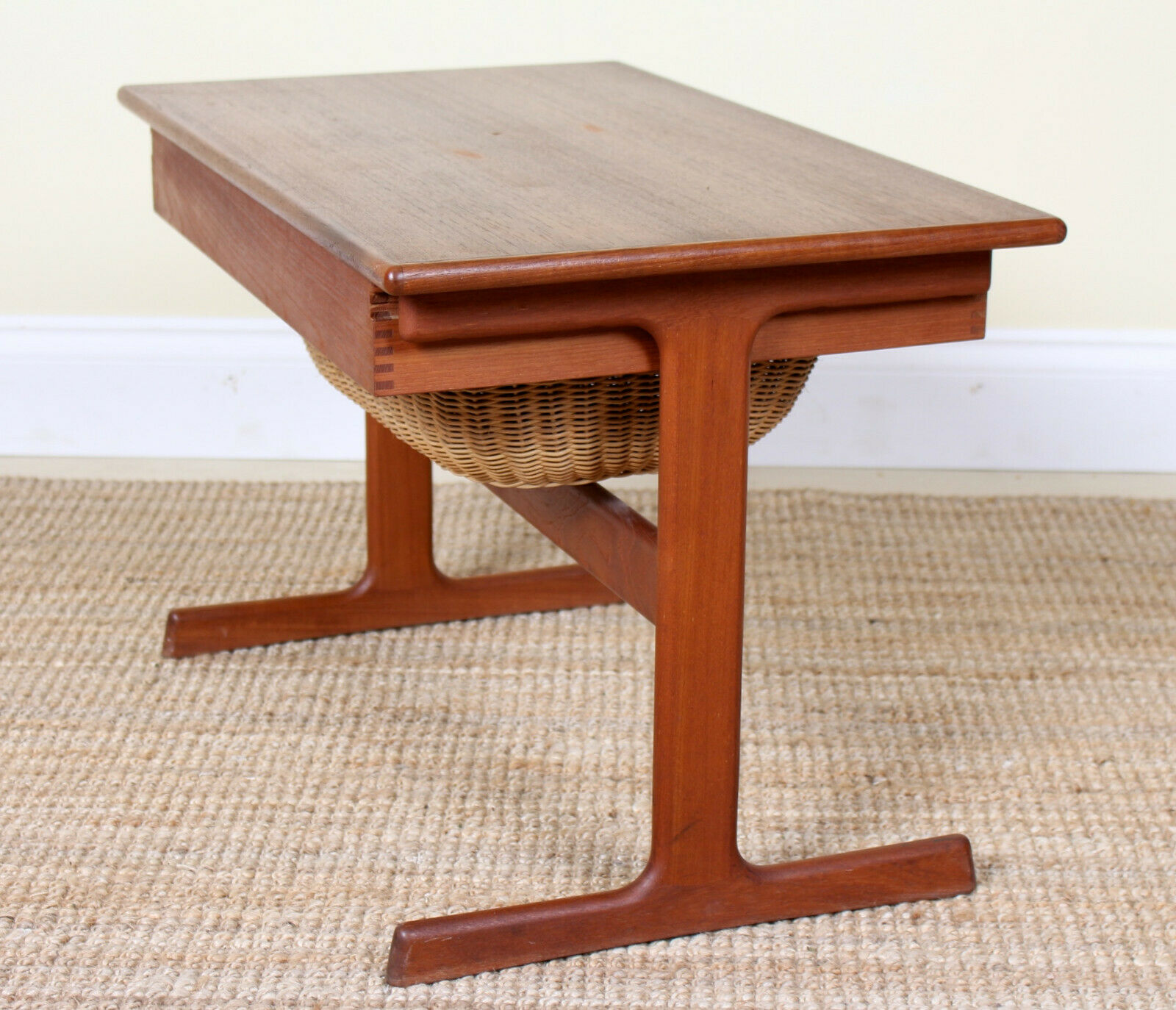 Mid twentieth century Danish teak sewing table