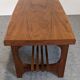 Scandinavian teak coffee table with magazine rack, Sweden circa 1970.