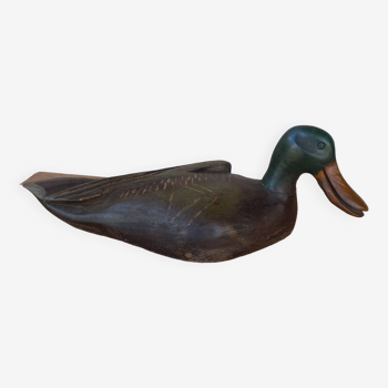 Vintage wooden duck