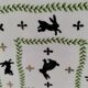 Large square dish RB Bernarda with animal decoration.