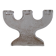 Pukeberg crystal glass candle holder "Tree" | Sweden | 1970s