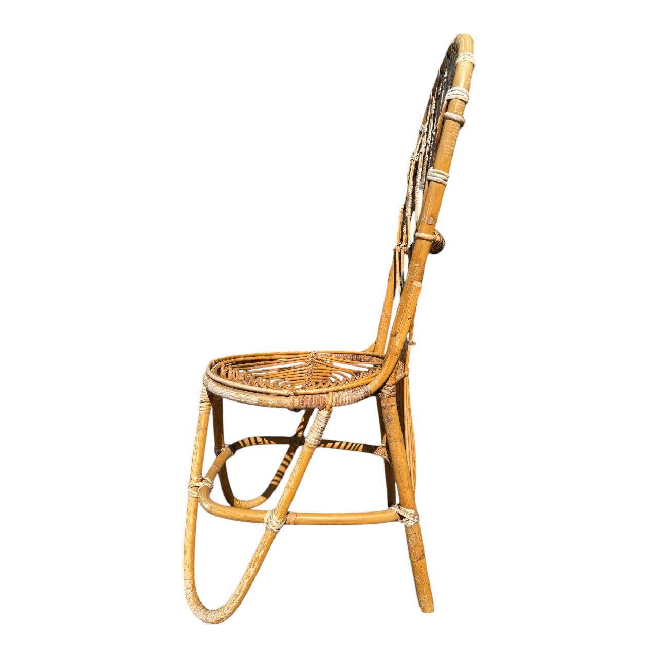 Bamboo and Rattan Chair by Dirk Van Sliedregt for Rohe Noordwolde