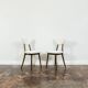 Chaises de salle à manger vintage n° 124 par H & J Kurmanowicz, Pologne, années 1950, ensemble de 6.
