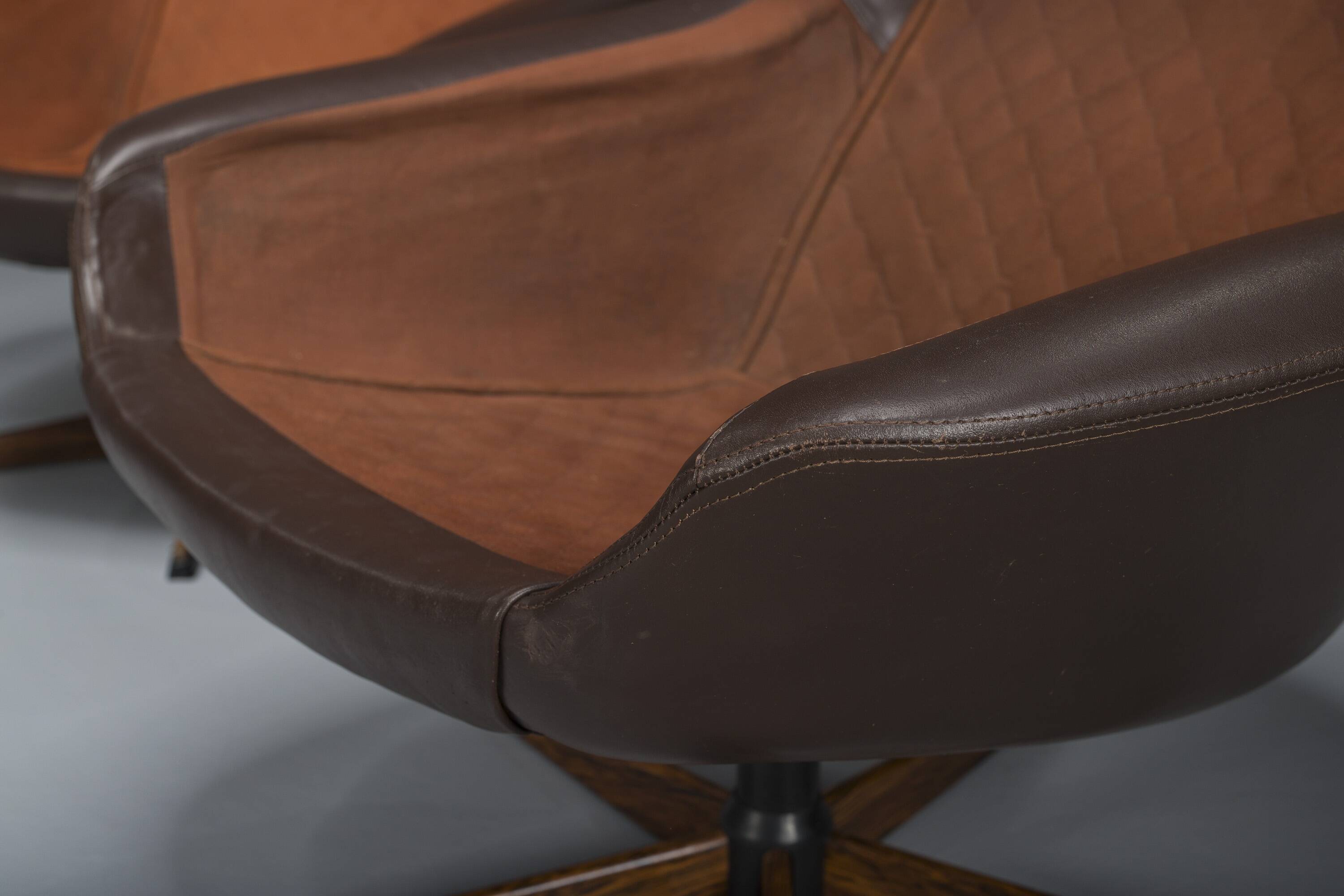 Scandinavian Swivel Armchairs by HW Klein for Bramin, 1960s, Set of 4