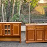 Scandinavian wardrobe in solid pine from the 1980s.