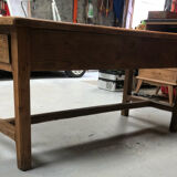 Large oak bakery table