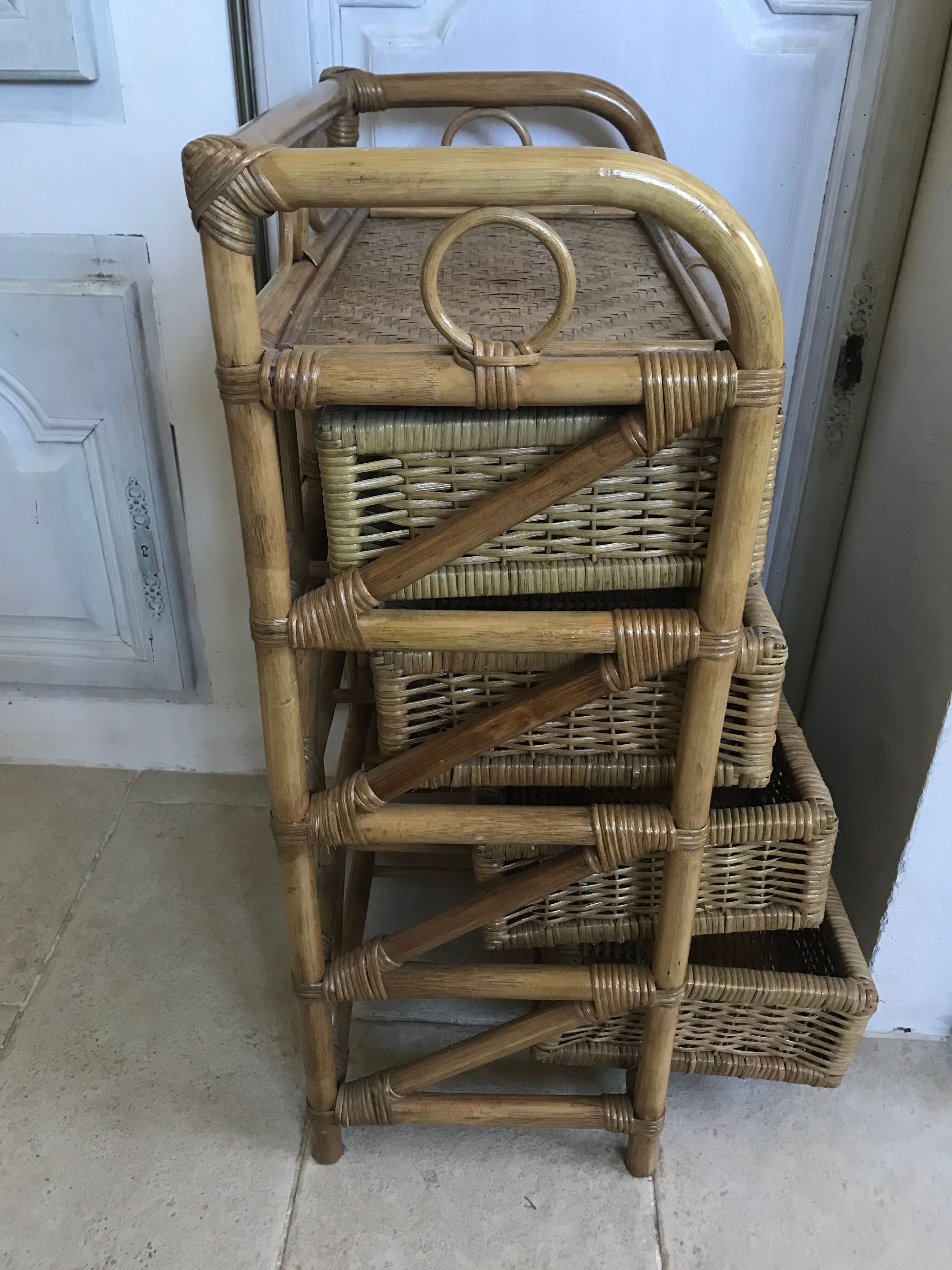 Vintage rattan clother