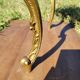Table basse style Louis XV en marbre rose