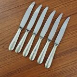 Set of 19th century Christofle silver plated knives