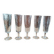 Flûtes champagne Verre ciselé gravé